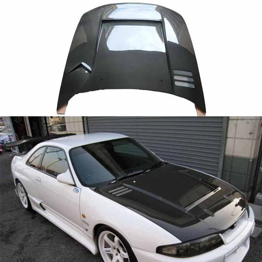 Skyline R33 GTR TS Style Front Vented Hood Bonnet 1995-1998