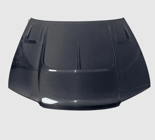 Skyline R33 GTS Front Vented Cooling Hood 1995-1998 Kazento Carbon Parts Bonnets/Hoods Carbon Fiber R33GTS-HOOD-V2-CF