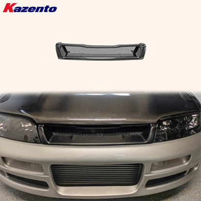 Skyline R33 GTS Spec-1 GTR Style Front Grill 1995-1996 Kazento Carbon Parts 车身侧板