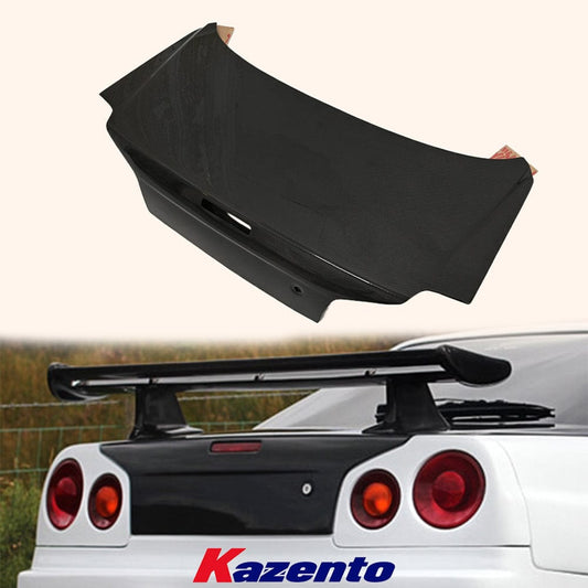 Skyline R34 GTR GTT OEM Style Rear Trunk Kazento Carbon Parts 车身侧板