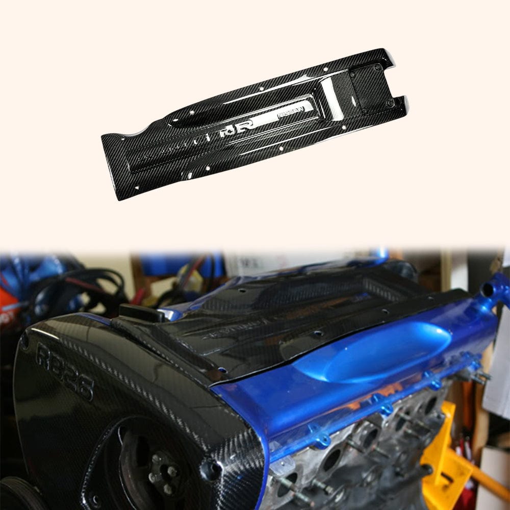 Skyline R34 R33 RB26 DETT Engine Plug Cover Kazento Carbon Parts
