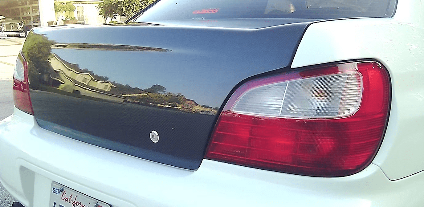 Subaru Impreza GDC OEM Style Carbon Fiber Rear Trunk Boot Lid Gen 9