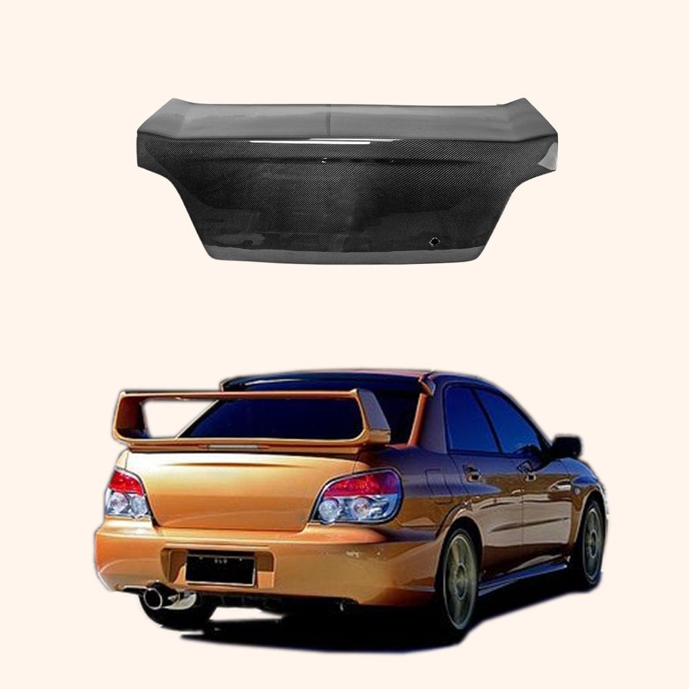 Subaru Impreza GDC OEM Style Carbon Fiber Rear Trunk Boot Lid Gen 9