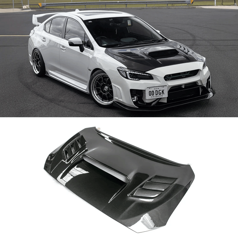 Subaru Impreza VA WRX S4 WRX STI Sedan VRS ARISING Type Hood 2015-19 Kazento Carbon Parts Bonnets/Hoods