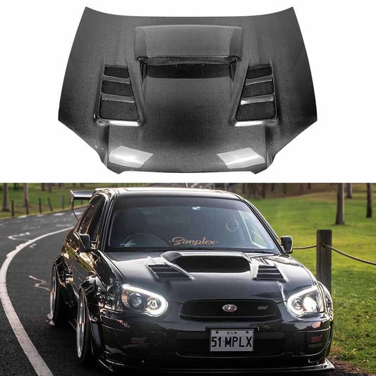 Subaru Impreza WRX/STI 8th VRS Style Vented Hood Bonnet 2004-2005