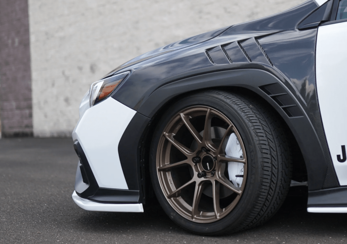 Subaru WRX STI S4 VB 2021-24 Carbon Fiber Vented Cooling Front Fender Pair