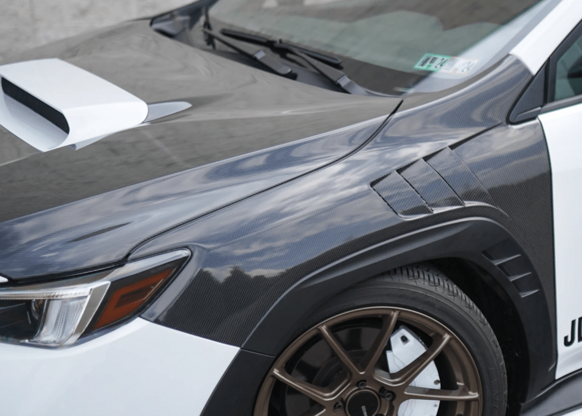 Subaru WRX STI S4 VB 2021-24 Carbon Fiber Vented Cooling Front Fender Pair