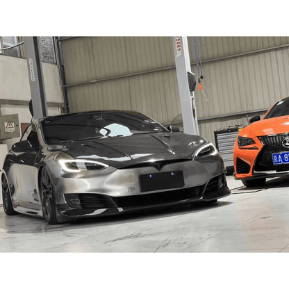 Tesla Model S MBJ Style Front Vented Cooling Hood Bonnets 2012-2020