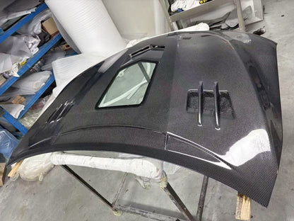 Toyota Camry XV70 8th Gen Front Vented Clear Hood 2018-2024 Kazento Carbon Parts Bonnets/Hoods