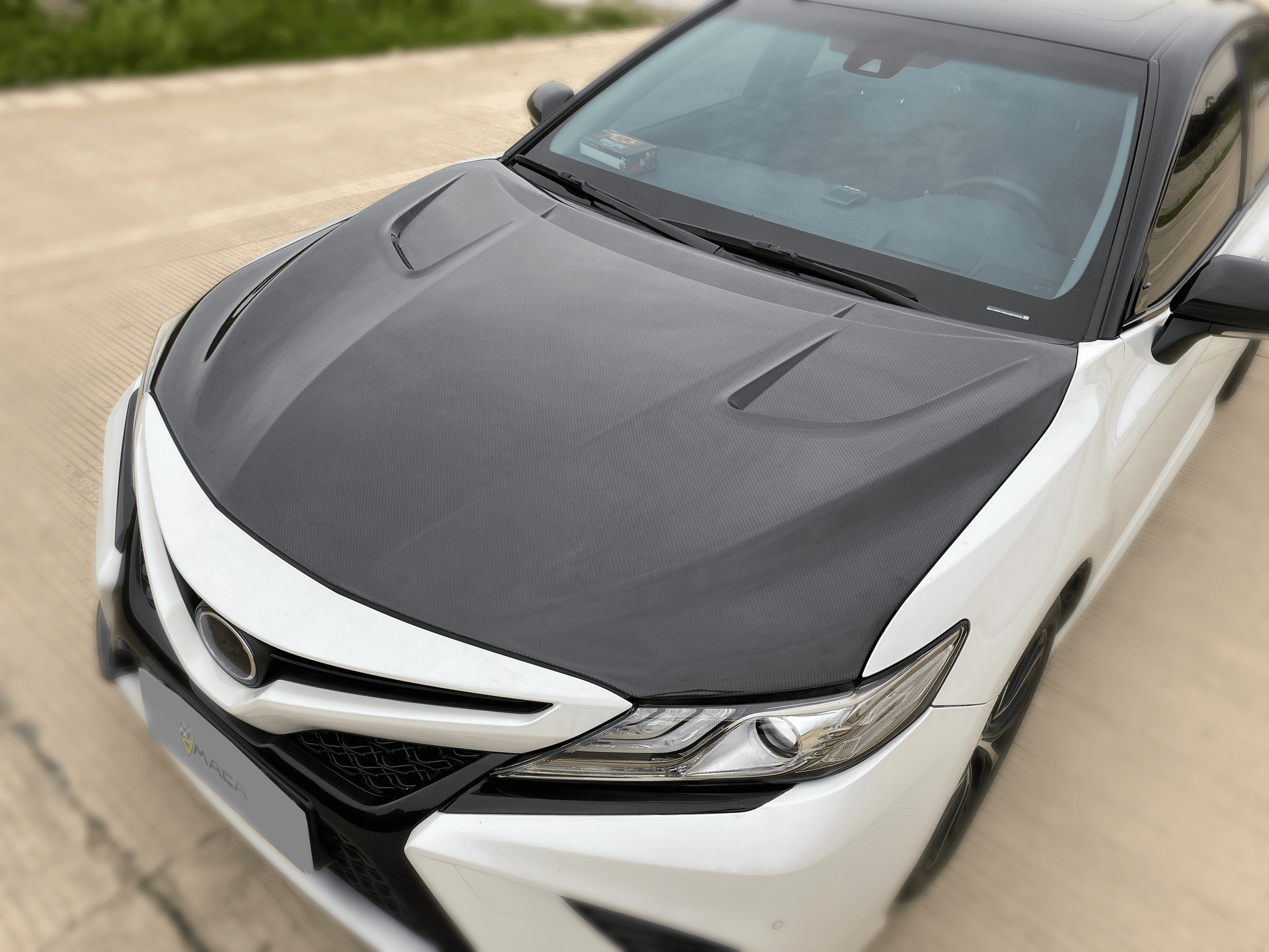 Toyota Camry XV70 8th Gen Front Vented Cooling Hood Bonnet 2018-2024 Kazento Carbon Parts Bonnets/Hoods