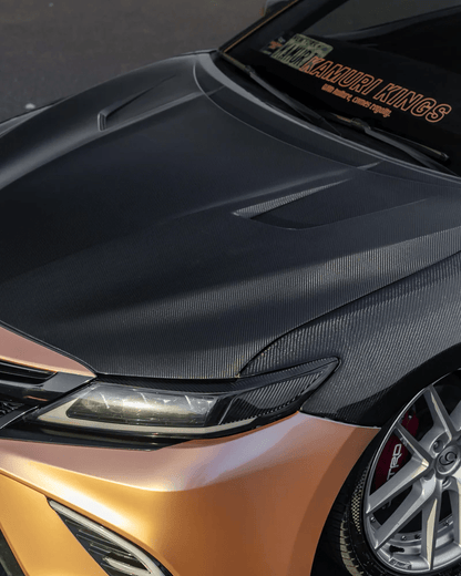 Toyota Camry XV70 8th Gen Front Vented Cooling Hood Bonnet 2018-2024 Kazento Carbon Parts Bonnets/Hoods