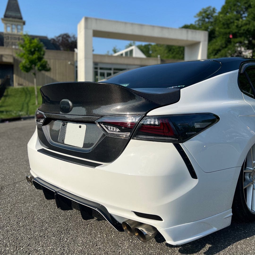 Toyota Camry XV70 8th Gen Rear Ducktail Trunk Boot Lid 2018-2024 Kazento Carbon Parts 车身侧板