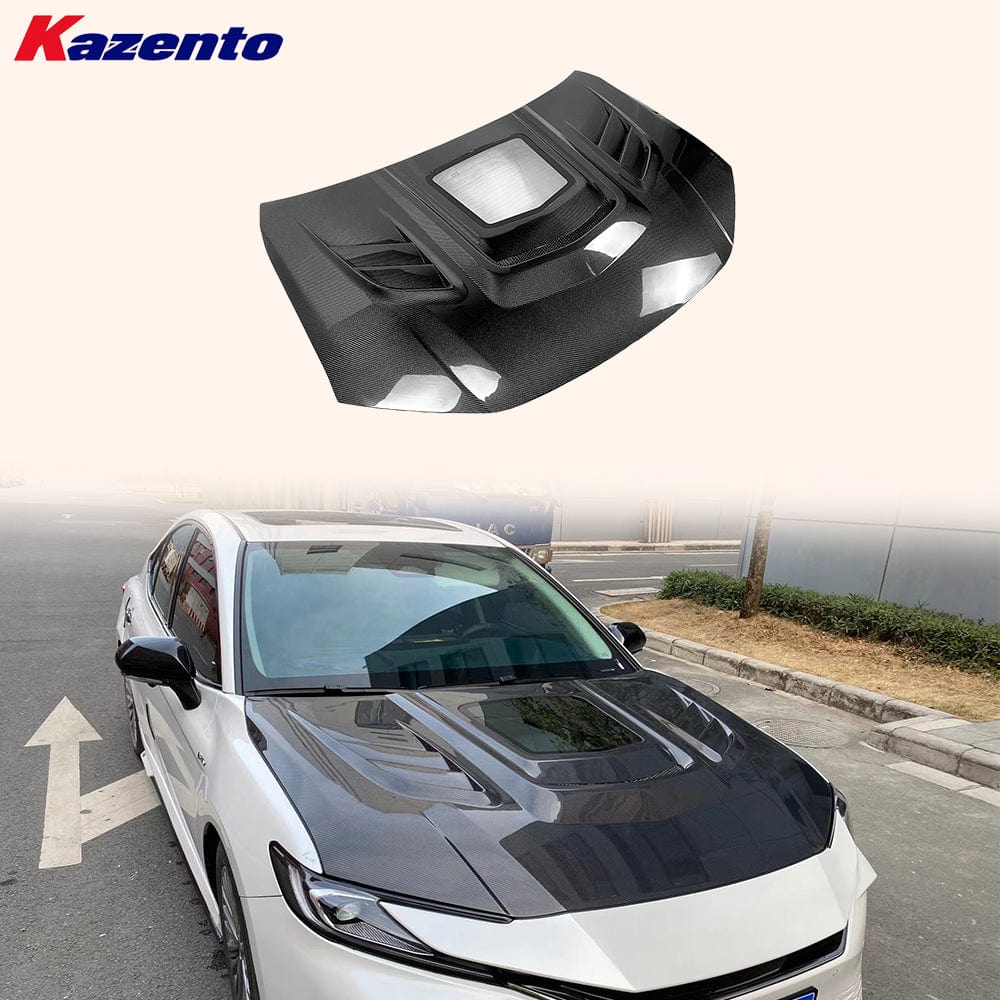 Toyota Camry XV80 9th Gen Front Vented Clear Hood 2025+ Kazento Carbon Parts Bonnets/Hoods