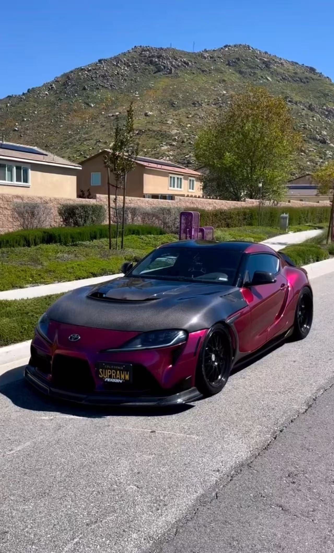 Toyota Supra A90 A91 VRS Style Vented Hood Bonnet 2019-2022