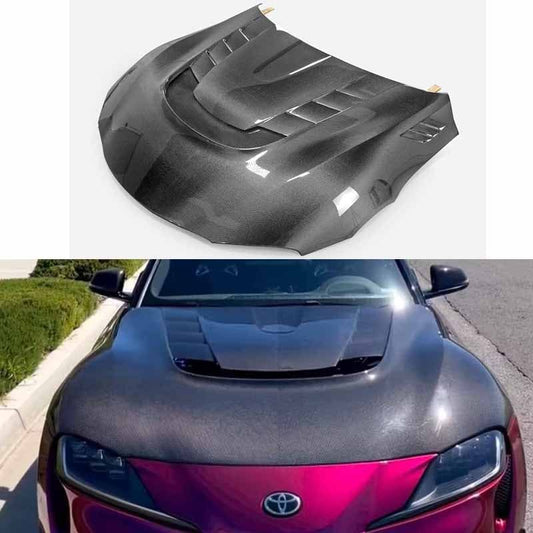 Toyota Supra A90 A91 VRS Style Vented Hood Bonnet 2019-2022