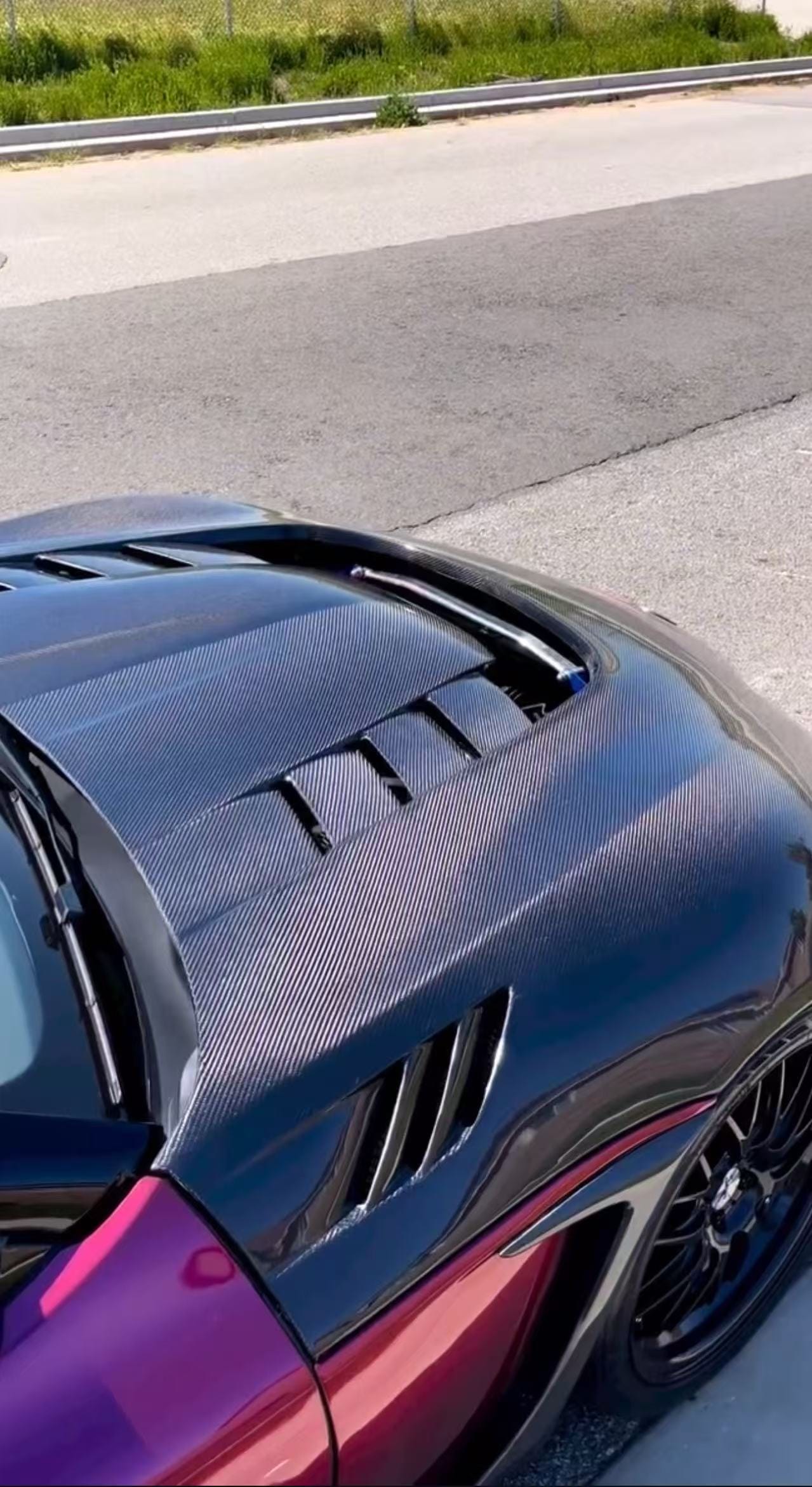 Toyota Supra A90 A91 VRS Style Vented Hood Bonnet 2019-2022
