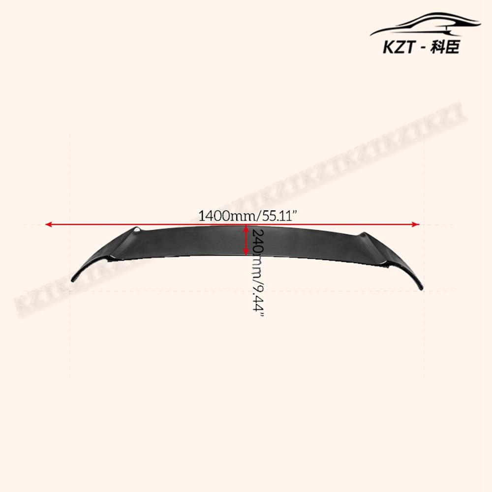 Trunk Spoiler For Toyota 08'.05~11'.11 Prius ZVW30 KN Style Rear Wing Carbon Fiber Car Body Kit Kazento Carbon Parts 车身侧板 PRIUS-RS-KN-0811-CF