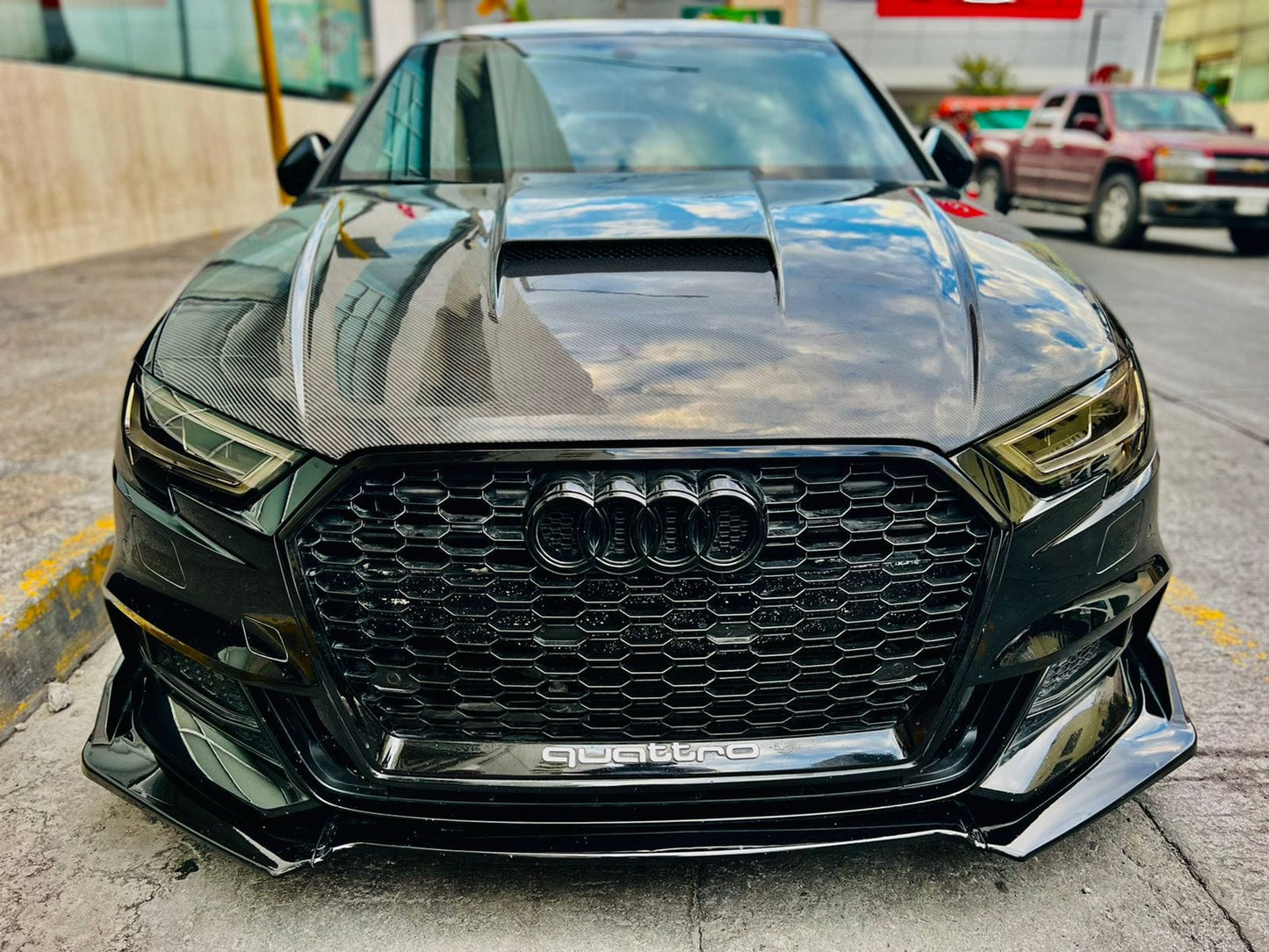 АUDI A3 S3 RS3 8V Vented Bonnet Hood 2014-2020