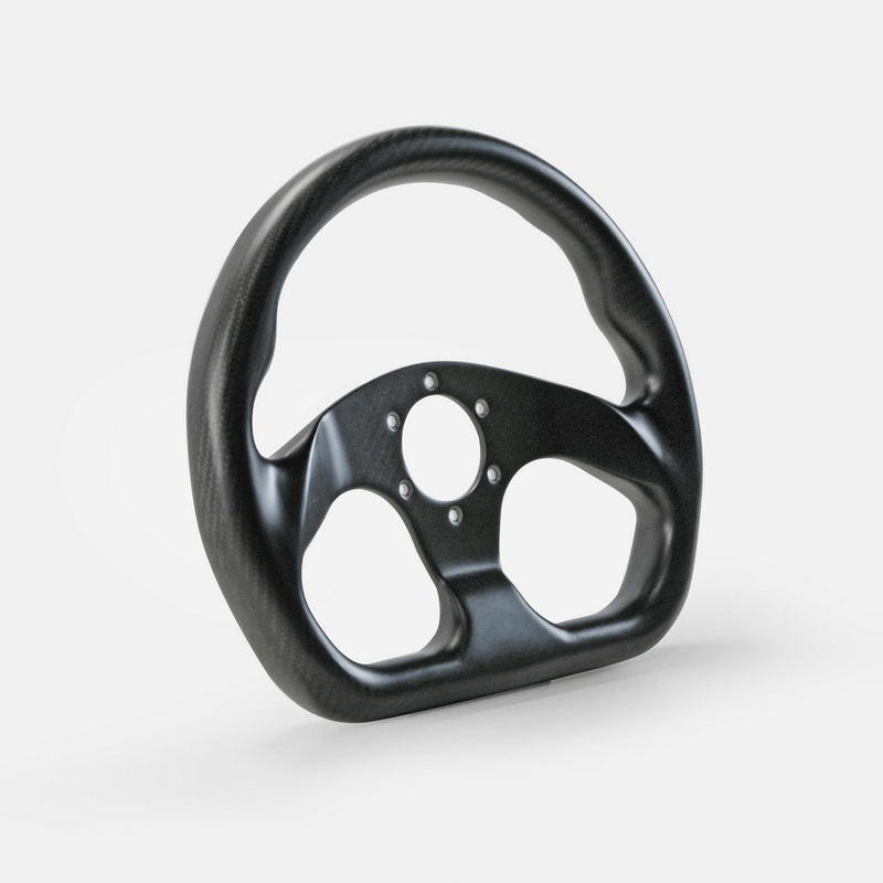 UNIVERSAL Flat Type Steering Steering Wheel Racing Dry Carbon