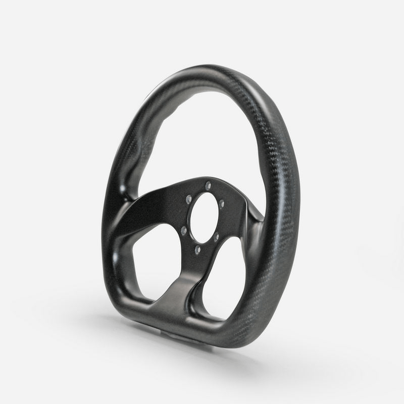UNIVERSAL Flat Type Steering Steering Wheel Racing Dry Carbon