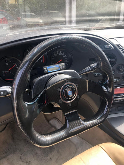 UNIVERSAL Flat Type Steering Steering Wheel Racing Dry Carbon