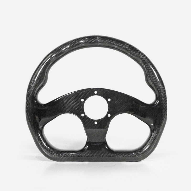 UNIVERSAL Flat Type Steering Steering Wheel Racing Dry Carbon