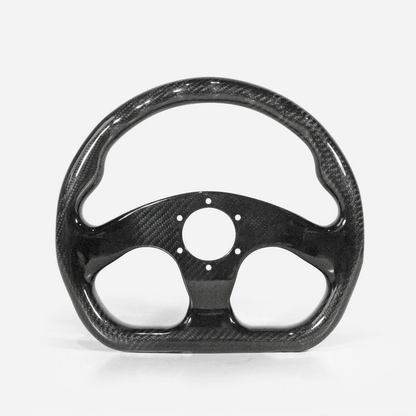UNIVERSAL Flat Type Steering Steering Wheel Racing Dry Carbon