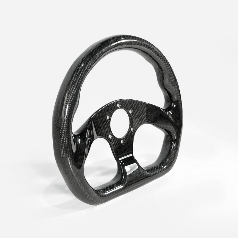 UNIVERSAL Flat Type Steering Steering Wheel Racing Dry Carbon