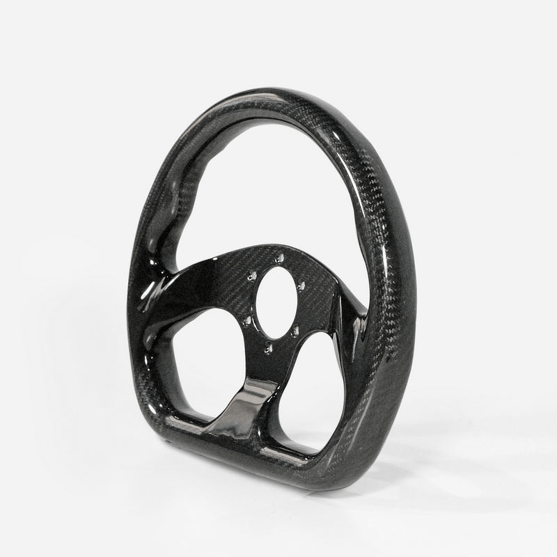 UNIVERSAL Flat Type Steering Steering Wheel Racing Dry Carbon