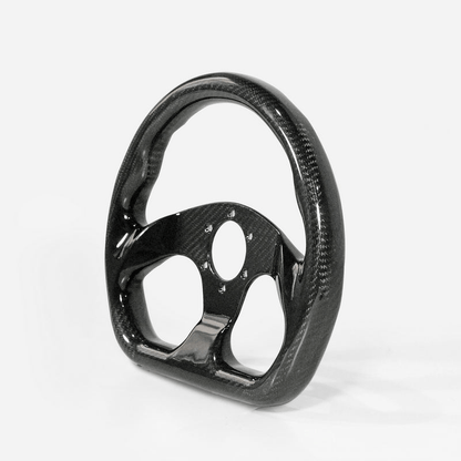 UNIVERSAL Flat Type Steering Steering Wheel Racing Dry Carbon