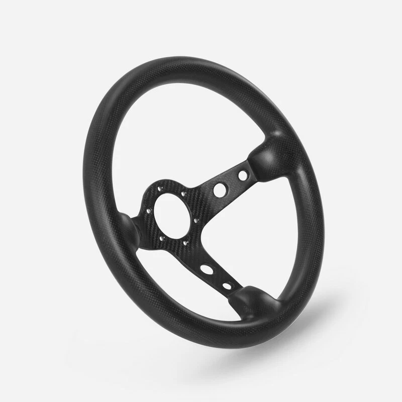 UNIVERSAL Racing S Type Glossy Dry Carbon Flat Steering wheel