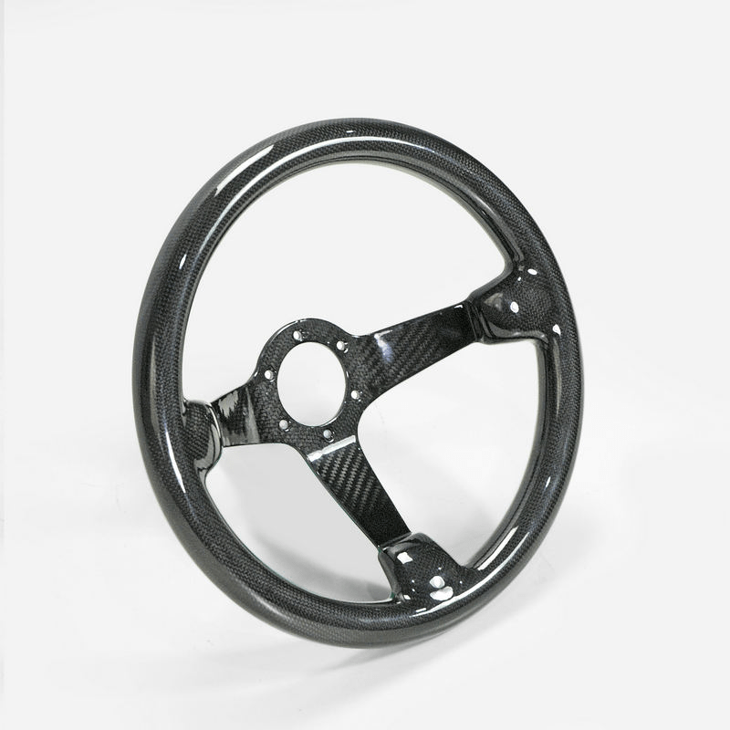 UNIVERSAL Steering wheel Deep Dish Type Racing Glossy Dry Carbon