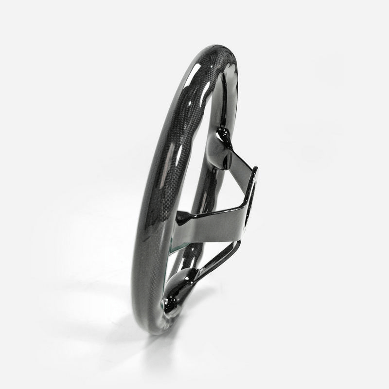 UNIVERSAL Steering wheel Deep Dish Type Racing Glossy Dry Carbon Kazento Carbon Parts