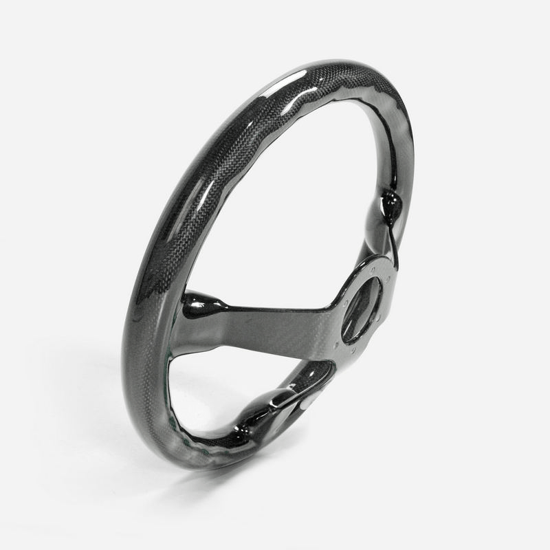 UNIVERSAL Steering wheel Deep Dish Type Racing Glossy Dry Carbon Kazento Carbon Parts