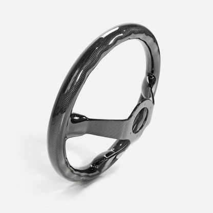 UNIVERSAL Steering wheel Deep Dish Type Racing Glossy Dry Carbon Kazento Carbon Parts