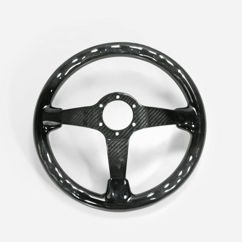 UNIVERSAL Steering wheel Deep Dish Type Racing Glossy Dry Carbon Kazento Carbon Parts