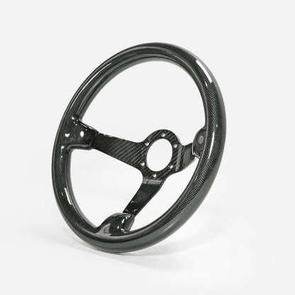 UNIVERSAL Steering wheel Deep Dish Type Racing Glossy Dry Carbon Kazento Carbon Parts