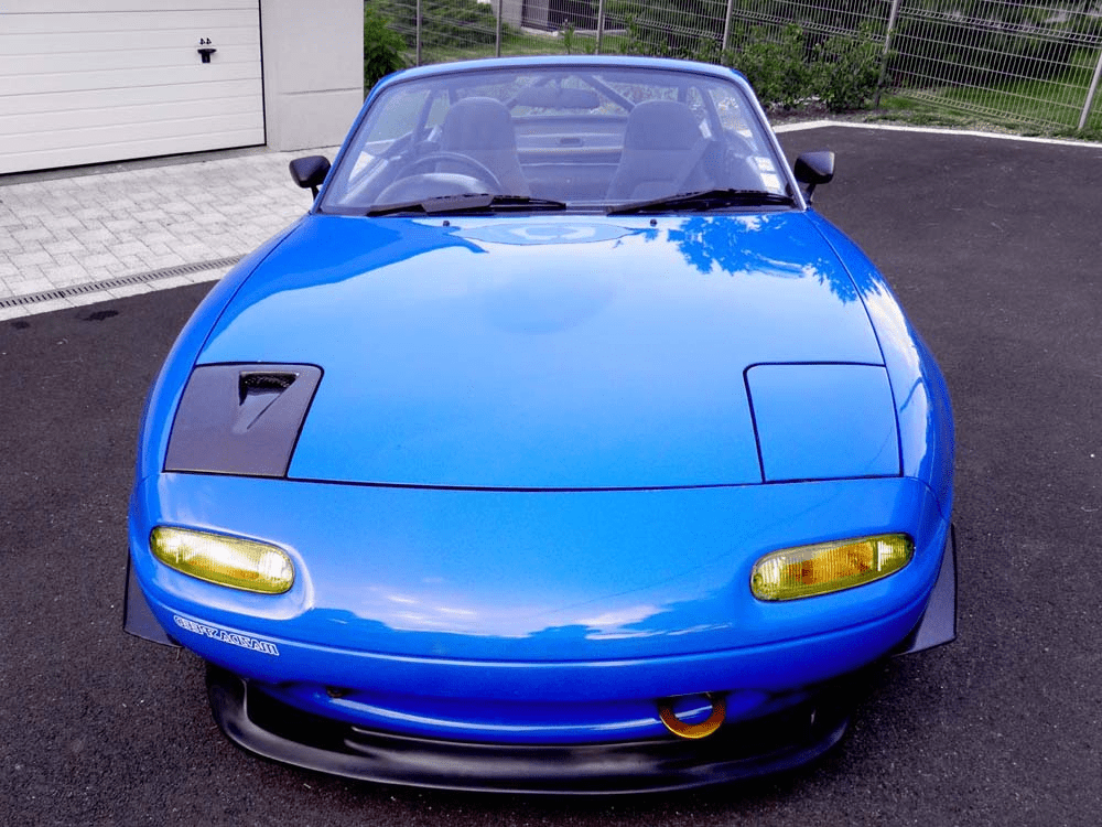 Vented Headlight Cover Pair Fiberglass Unpaint For Mazda MX5 NA MK1 Miata