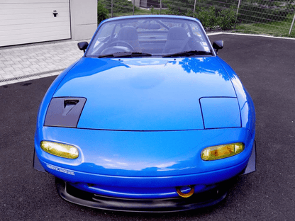 Vented Headlight Cover Pair Fiberglass Unpaint For Mazda MX5 NA MK1 Miata