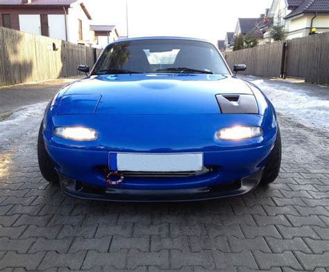 Vented Headlight Cover Pair Fiberglass Unpaint For Mazda MX5 NA MK1 Miata