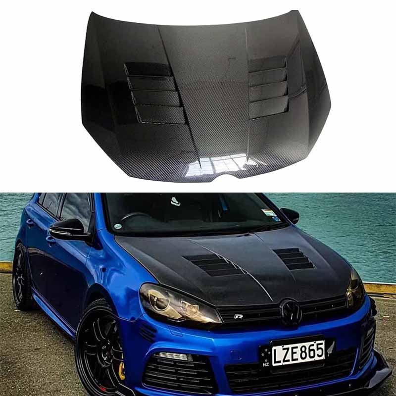 VOLKSWAGEN GOLF MK6 GTI R AM Style Vented Hood Bonnet 2008-2012