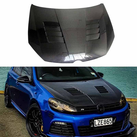 VOLKSWAGEN GOLF MK6 GTI R AM Style Vented Hood Bonnet 2008-2012