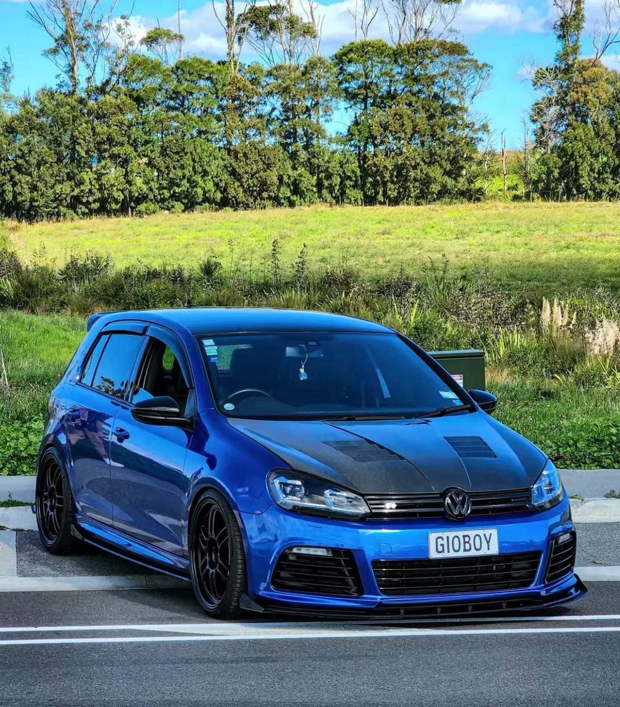 VOLKSWAGEN GOLF MK6 GTI R AM Style Vented Hood Bonnet 2008-2012