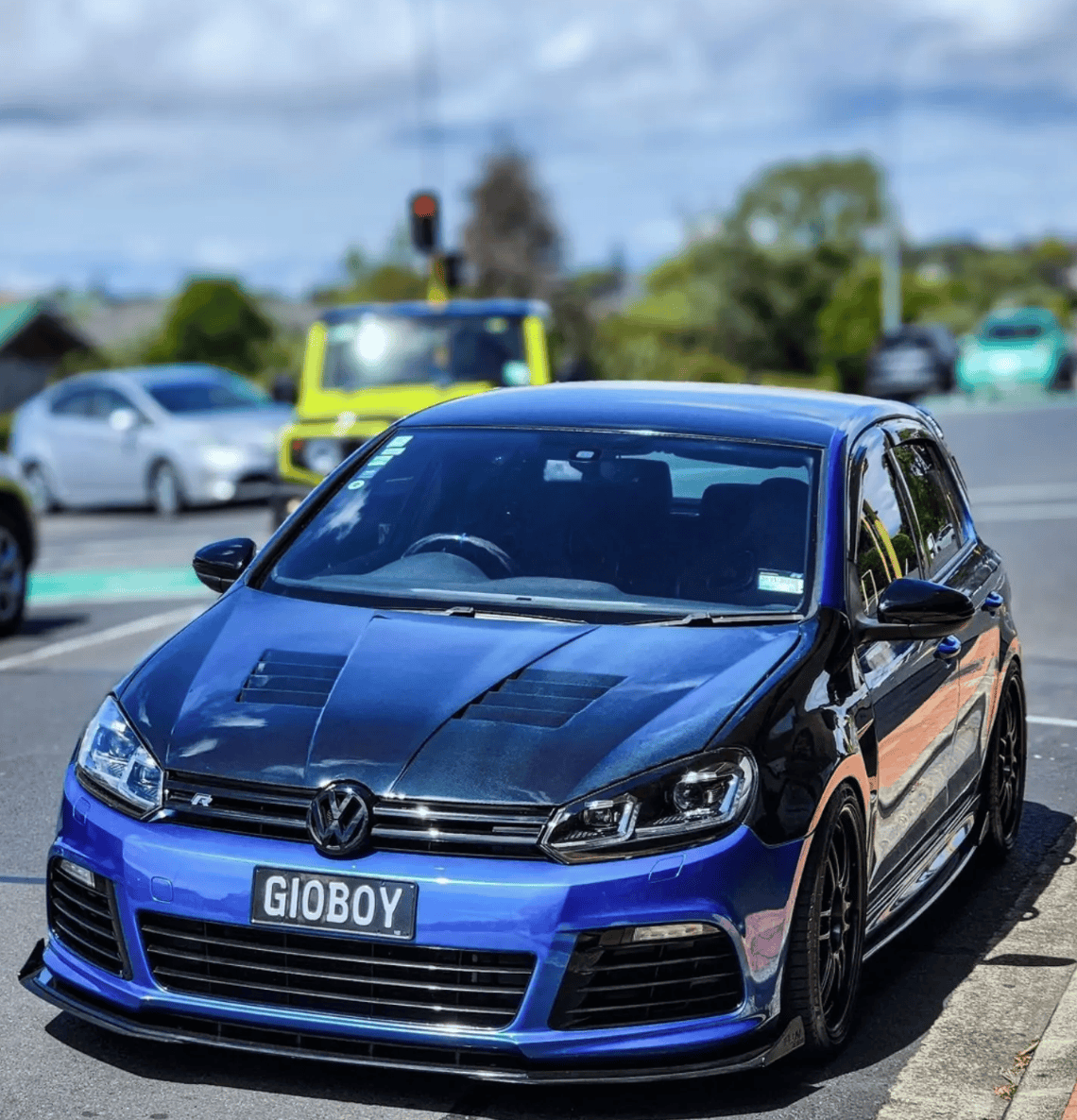 VOLKSWAGEN GOLF MK6 GTI R AM Style Vented Hood Bonnet 2008-2012