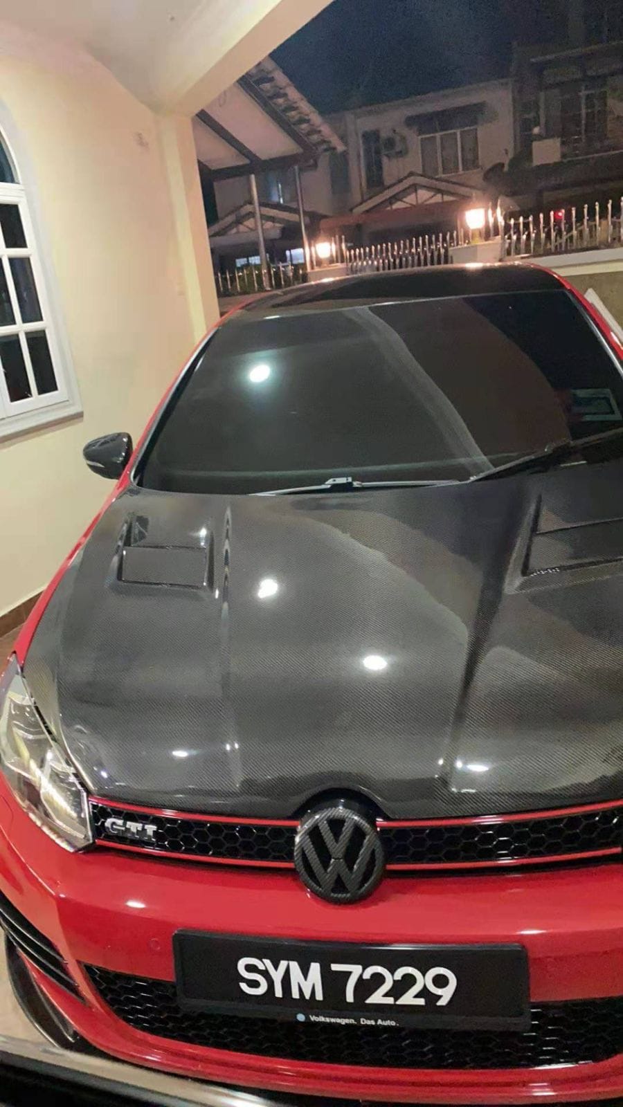 VOLKSWAGEN GOLF MK6 GTI R ASPEC Style Vented Hood Bonnet 2008-2012