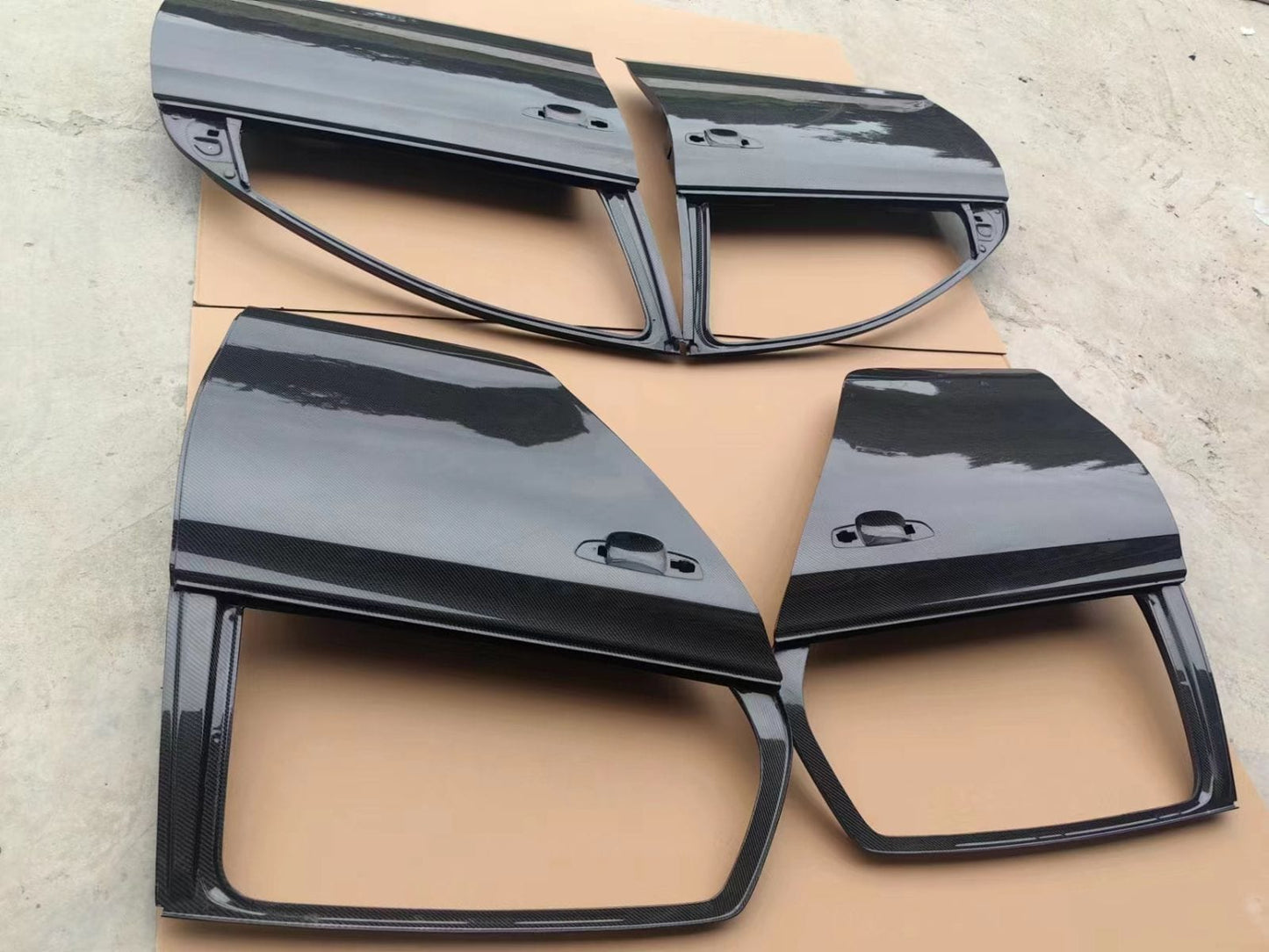 VOLKSWAGEN GOLF MK6 GTI R OEM Carbon Doors 2008-2012 4PCS