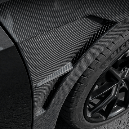 Volkswagen Golf MK8 Front Vented Fenders Replacement 2020+ Kazento Carbon Parts 车身侧板