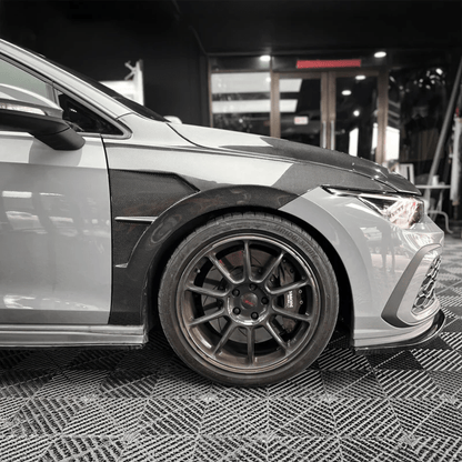Volkswagen Golf MK8 Front Vented Fenders Replacement 2020+ Kazento Carbon Parts 车身侧板