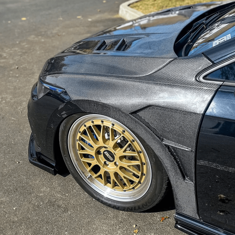 Volkswagen Golf MK8 Front Vented Fenders Replacement 2020+ Kazento Carbon Parts 车身侧板