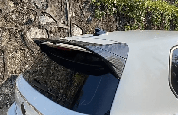 VW Golf 8 GTI/Normal Version R-Style Rear Roof Spoiler Wing Lip Kazento Carbon Parts 车身侧板